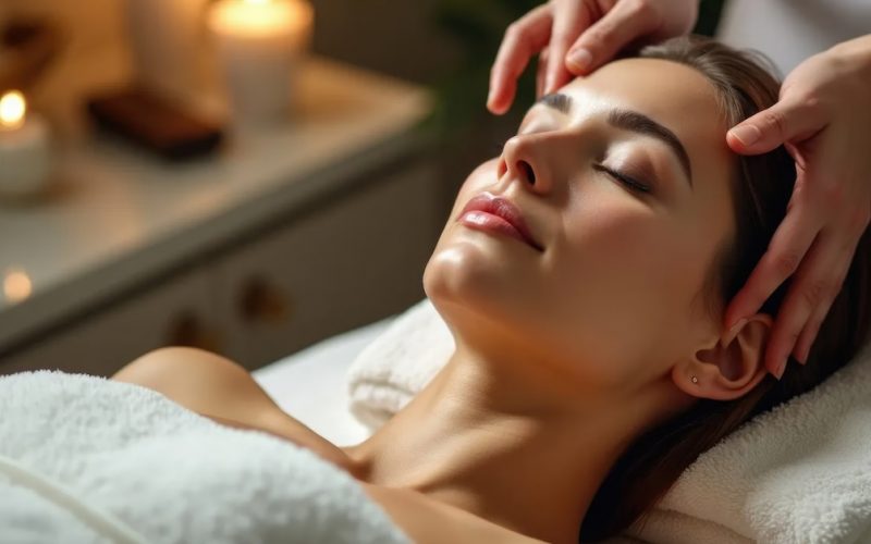 Relaxing Head Massage and Lymphatic Drainage Treatment for Ultimate Spa Experience